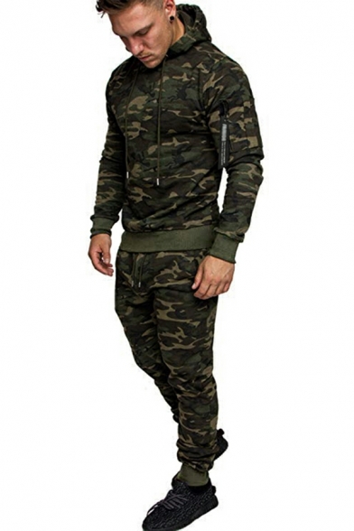 Men's Casual Suit Fashion Long-sleeved Hoodie & Sports Trousers