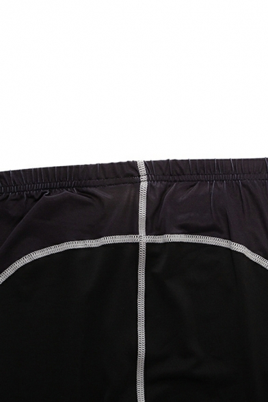 Athletic Mens Color Block Full Length Mid Rise Skinny Elastic Waist Pants