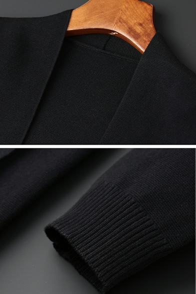 Men Popular Stripe Printed Long Sleeves Regular Fit Pocket Button Closure Cardigan