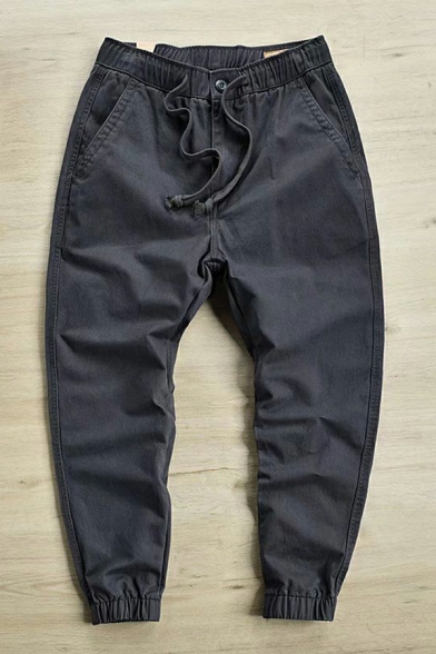 Modern Guys Whole Colored Pocket Button Fly Full Length Regular Long Length Pants