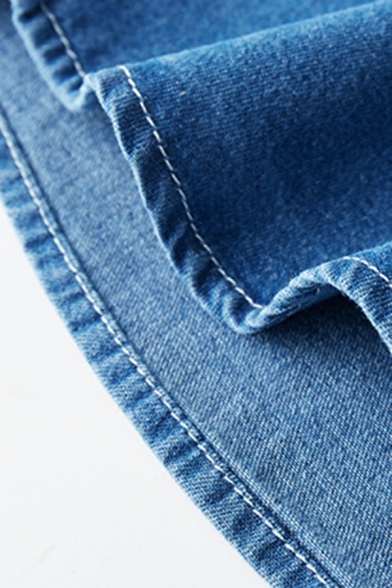 Retro Mens Plain Chest Pocket Point Collar Oversize Long Sleeve Button Closure Shirt