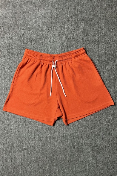 Plain Slouch Fit Swimming Pants Shorts Polyester Shorts Elasticated Waistband With A Drawstring Fastening