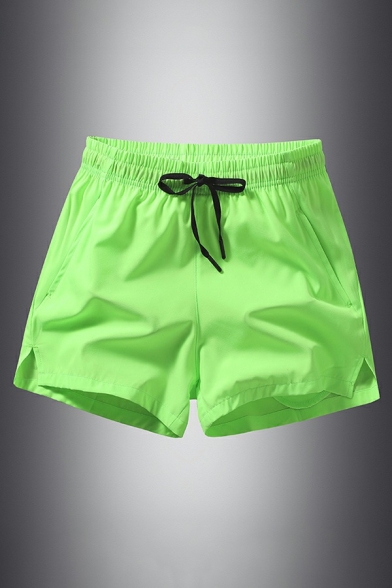 Summer Slim Fit Sports Pants Plain Sporty Shorts Elasticated Waistband With A Drawstring Fastening
