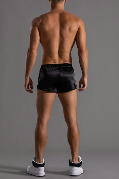 Oversized Fit Athletic Shorts Polyester Plain sSorts Elasticated Drawstring Waistband