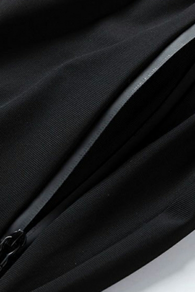 Short Sleeve Lapel Collar Sportswear Long Length Sporty Suit