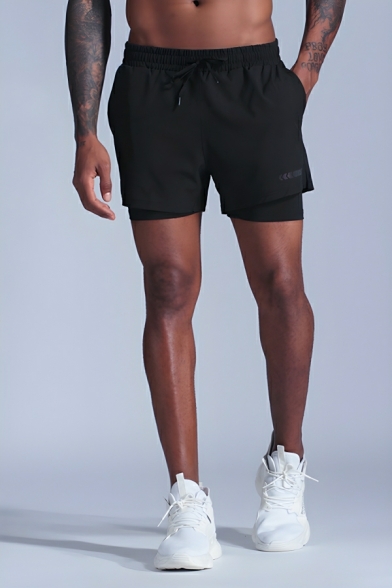 Street Style Men's Flower Pattern Summer Drawstring Slouch Fit Shorts