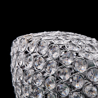 All Sparkling Crystal Beaded Bold Oval Large LED Pendant Lighting