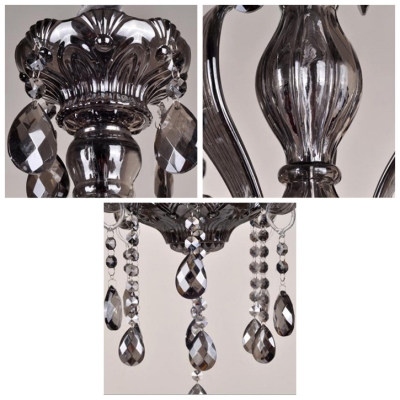 Classic and Sophisticated 23.6”Wide Finely Cut Crystal Pendants Chandelier