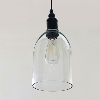 Dome Shape Clear Glass LOFT Mini Pendant Light