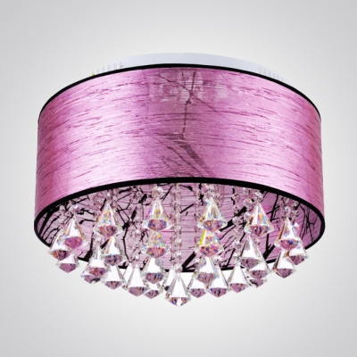Gorgeous Flush Mount Ceiling Light, Purple Ceiling Lamp Shade