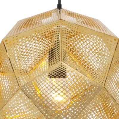 Etched Pendant Light Gold/Silver