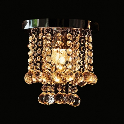 

Striking Flush Mount Ceiling Light Features Strands of Crystal Beads and Balls Creating Projective Effect, HL276761