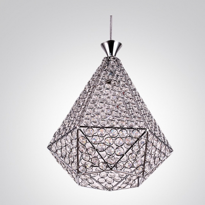 Unique Frame with Crystal Beads and Chic Bronze Finish Composed Gleaming Delightful Chandelier