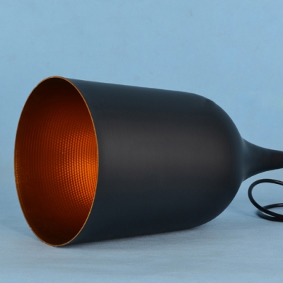 Black Outside and Golden Inner Side 5.9”Wide Cup Designer Pendant Light