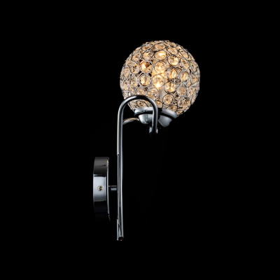 Brilliant Look of Crystal Sconce with Metal Frame and Diamond Crystal Beads