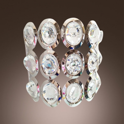Confident Wall Sconce Thrills Sparkle of Hand-cut Crystal