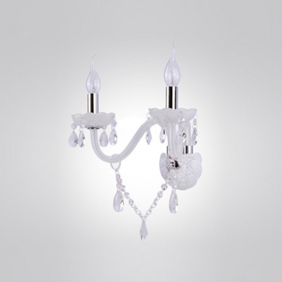 Sparkling Pink Crystal and Chrome Wall Sconce Makes Updated Modern Flair
