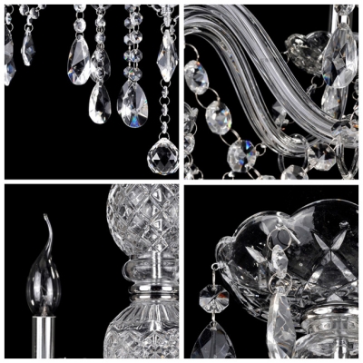 Striking Chandelier Packs Tons of Traditional Glamour into Compact Design with Lovely Crystal