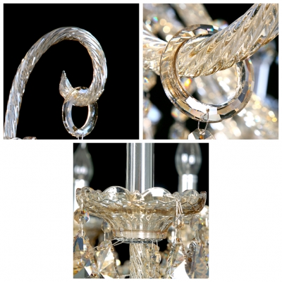 Beautiful Hand-cut Crystal and Chrome Finish Wall Light Fixture Offers Elegant Refind Look