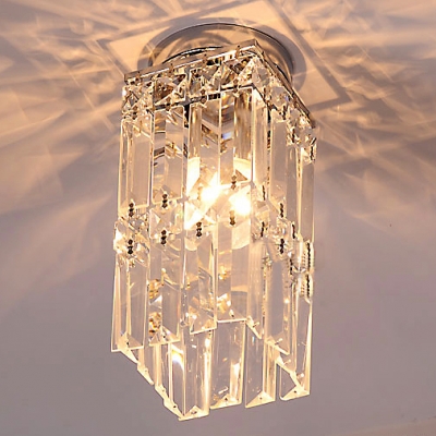 Complement Your Home with Sophisticated Crystal Semi-flushmount ceiling light.