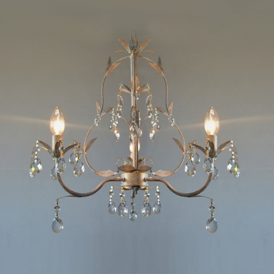 Dazzle Your Guests with Splendid Wrought Iron Crystal Chandelier