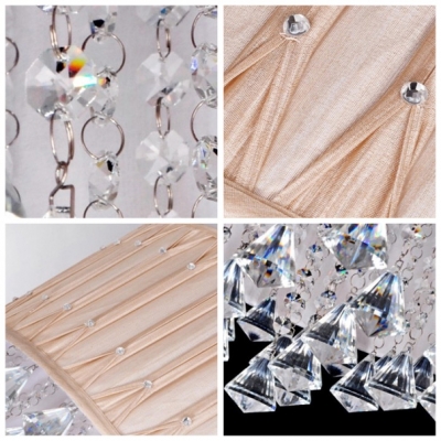 Glittering Crystal Diamonds Hang Together 21.6