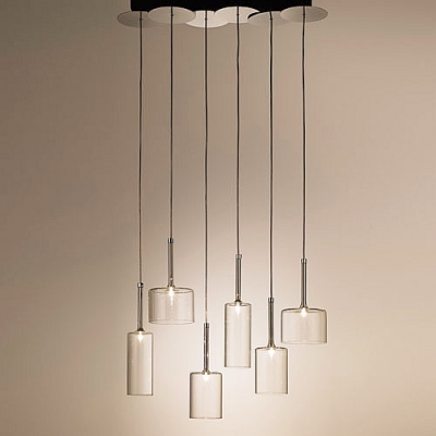 Six Lights Wonderful and Stunning Glass Designer Multi-Light Pendant Light