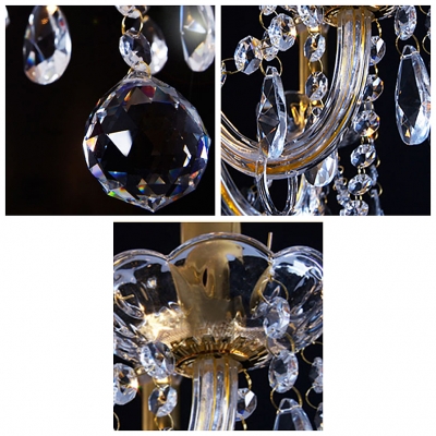 Two Candelabra Fixture Illuminate this Elegant Sparkling Crystal Wall Sconce