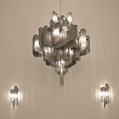 Contemporary Chain Designer Lighting Wall Light