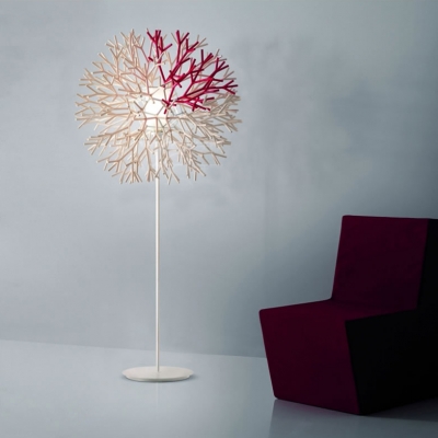 Creative Burst Shaped Coral Designer Floor Lamp