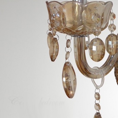 Elegant Single Light Wall Sconce Features Graceful Curving Crystal Arm and Droplets