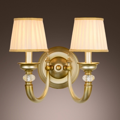 

Glamorous Two-light Wall Sconce Completed with Antique Brass finish and Graceful Scrolls, HL360281