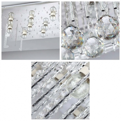 Intriguing and Glittering Crystal Accents and Crystal Glass Shaded 23.6