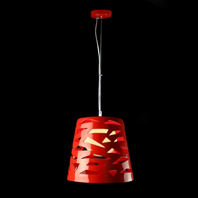 Cone Shape Resin Mini Pendant Light For Dinning Room Red