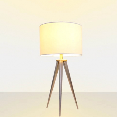 27.9”High Drum Shade and Tripod Based Designer Floor Lamps