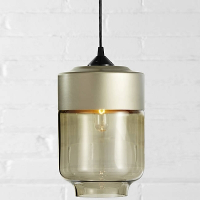 Beautiful Champagne Socket Industrial LOFT Colored Pendant Light