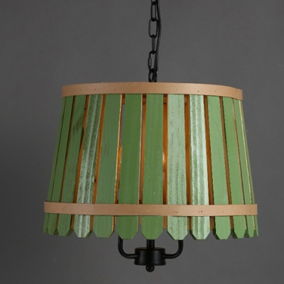 Bold Design Natural Style Wooden Caged Designer Large Pendant Light
