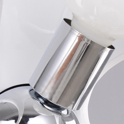 Downward Resin Made Pendant Light Milk White 3-light