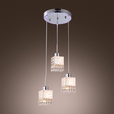 Multi-Light Completed with Graceful Clear Crystal Beads Creating Timeless Embellishment