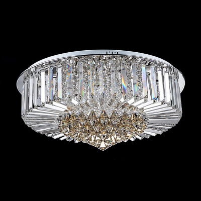Plentiful Stunning Crystal Balls Hang Together Elegant and Bold Flush Mount Lighting