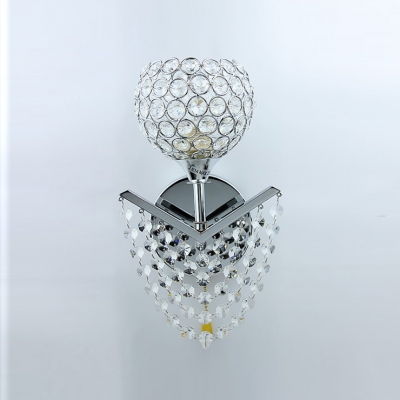 Add Wow Factor to Hallways, Bedrooms, Baths and More with Sophisticated Sparkle of Crystal Wall Sconce.