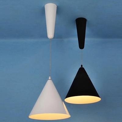 Designer Pendant Light Adjustable And Contemporary Wrought Iron Cone Shade