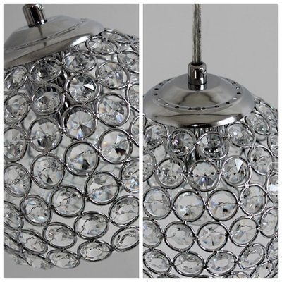 Chic and Lovely Crystal Globe Multi-Light Pendant Shine with Brilliant Crystals
