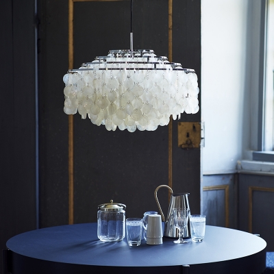 Medium Sea-shell Shaded Pendant Light