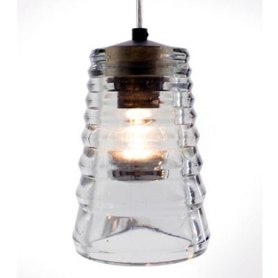 

Pressed Glass Cylinder Shaded Designer Pendant Light ,Clear, Stunning And Bright, HL374821