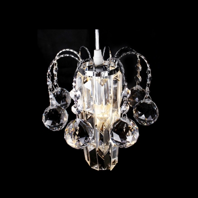 Swag-style Mini Chandelier with Maximum Elegance Featuring Chic Clear Crystal Elements