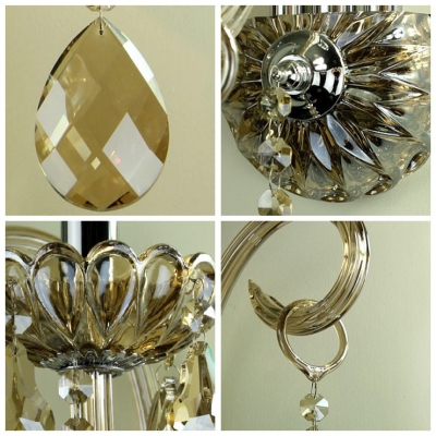 Wonderful Crystal Embraces Single Light Wall Sconce Formed an Impressive Look