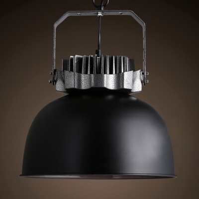 Bold Design Black/Rust Wrought Iron Antique Industrial Light for Bar