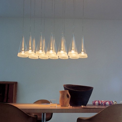Brilliant Design Cone Shaded Multi-Light Pendant Light In Modern Style 12-Light