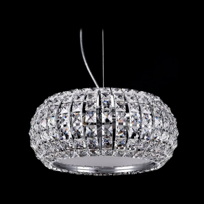 Brilliant Design Round Crystal Large Pendant Lights Embedded by Glittering Crystal Beads